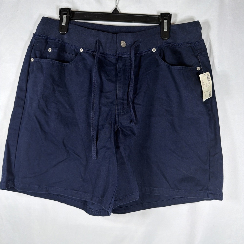 Avenue  Blues‎ Women's Navy Shorts 14 Comfort Waist Band With Draw Strings